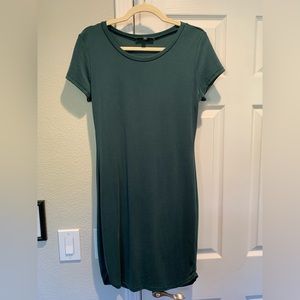 Lulus Shortsleeved Bodycon Mini Dress in Teal